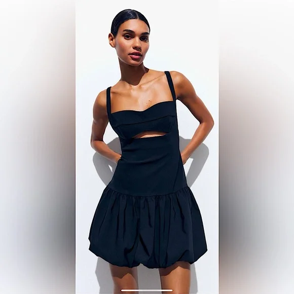 Zara | Dresses | Zara Balloon Mini Dress | Poshmark